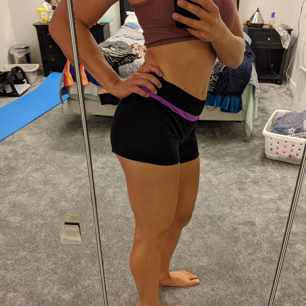 New balance black spandex shorts